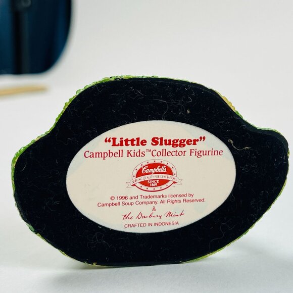 Vintage 1996 Danbury Mint Little Slugger Campbell Kids Figurine Baseball Decor - Picture 5 of 6